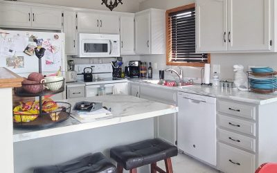 Two-Tone Gray Cabinets // 8th Avenue Kitchen